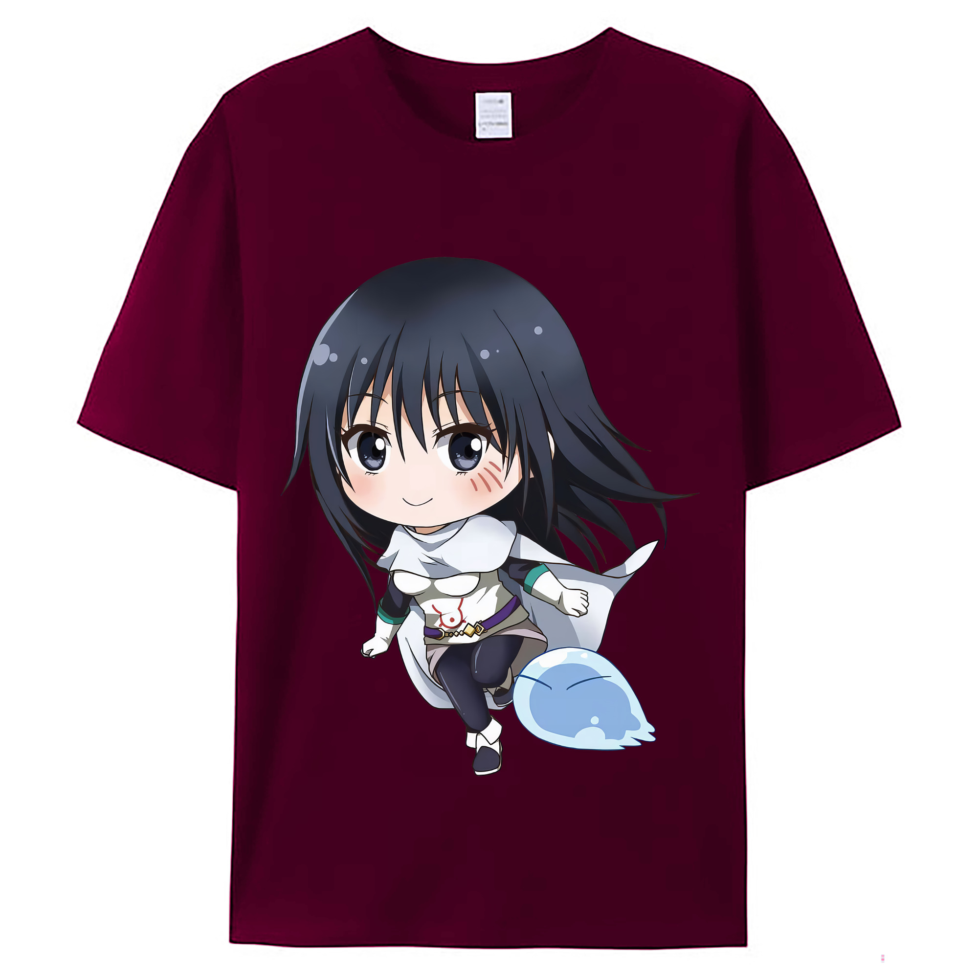 （画像用） 転スラ Regarding Reincarnated to Slime レディースカジュアルプリントTシャツ（綿100％）